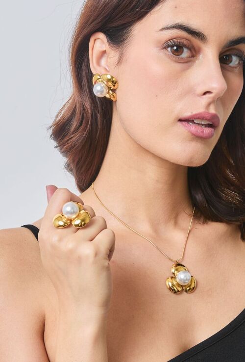 Boucles d'oreilles en acier inoxydable 124YC21