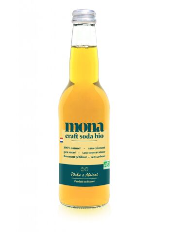 MONA CRAFT SODA BIO - PÊCHE & ABRICOT 33cl 1