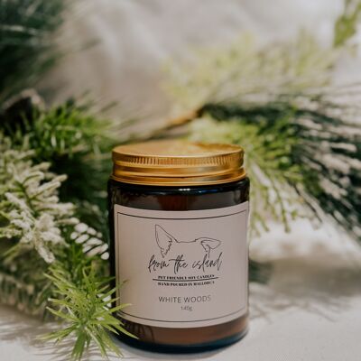 White Woods- Soy Wax Scented Candle Pet Friendly