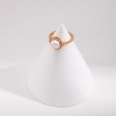 Freshwater pearl ring - Iris