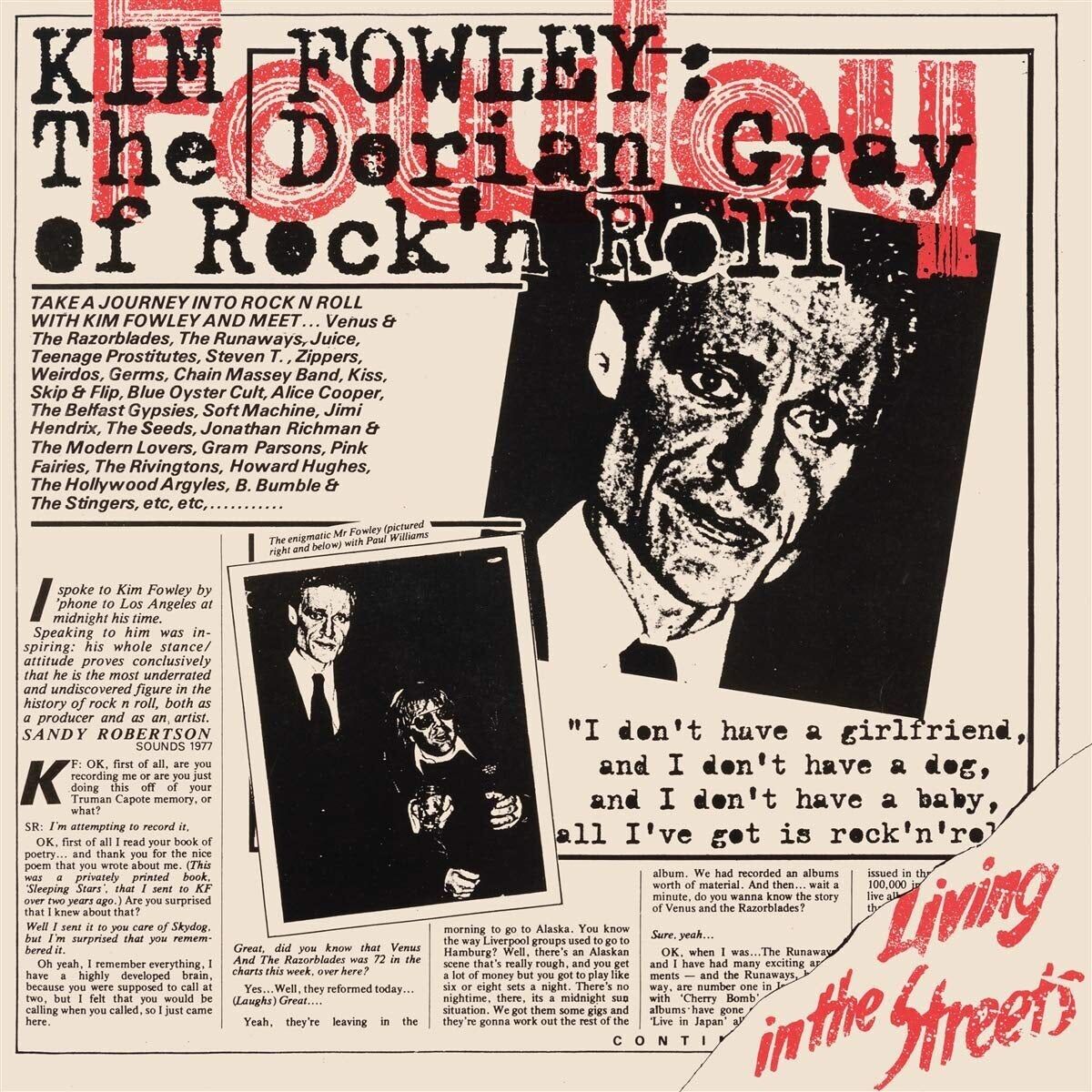 Kim Fowley LP - Vivere nelle strade