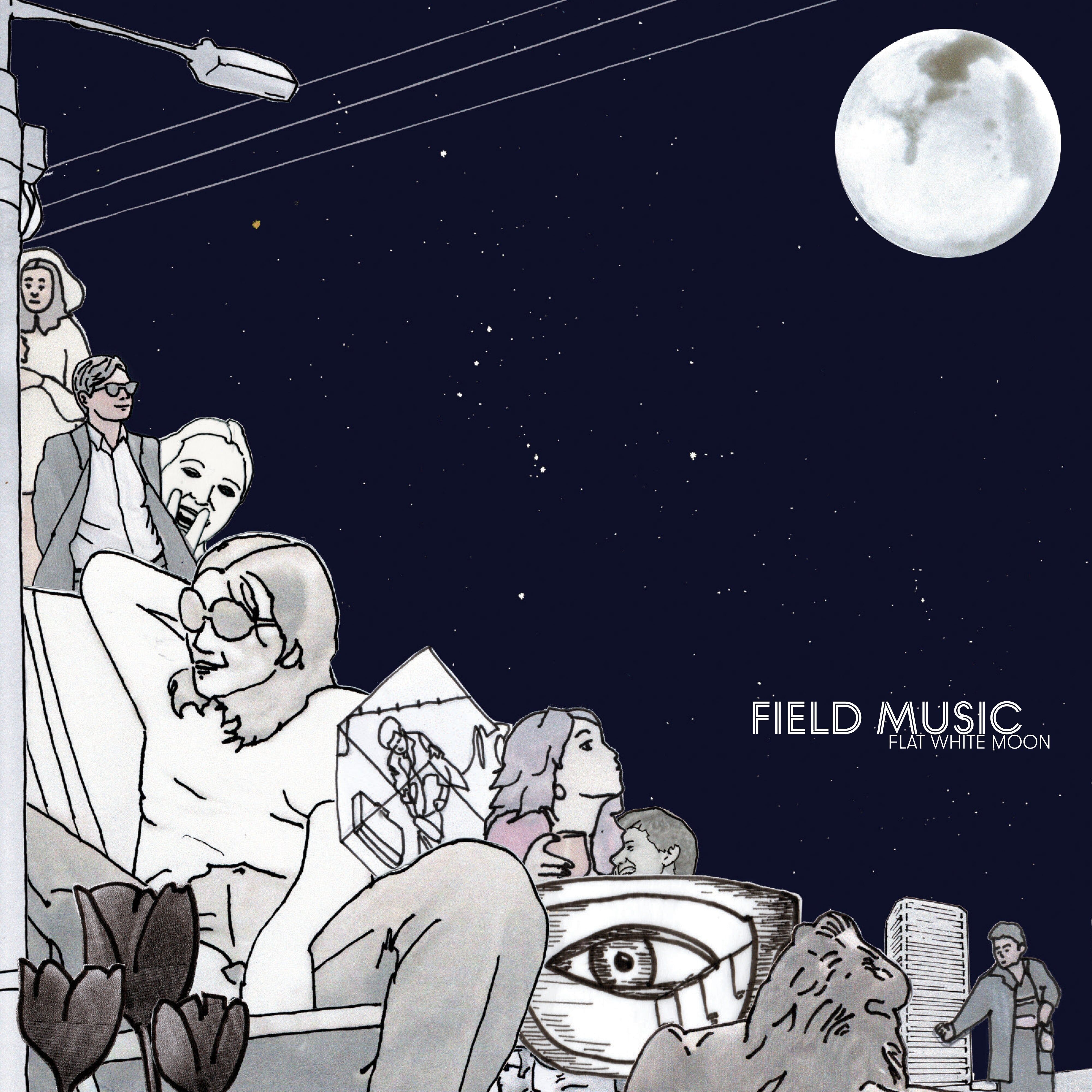 LP di Field Music - Luna bianca piatta