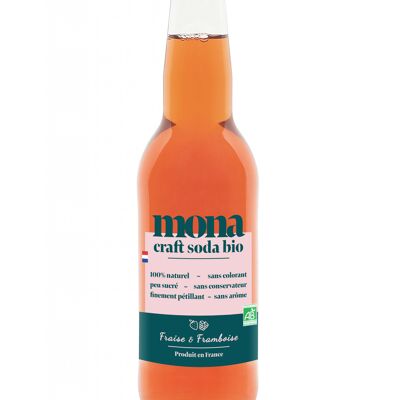 SODA MONA - HANDGEFERTIGTE ERDBEERE-HIMBEER-LIMONADE ALKOHOLFREI 33cl