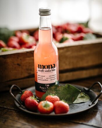 MONA CRAFT ORGANIC SODA - STRAWBERRY & RASPBERRY 33cl 3