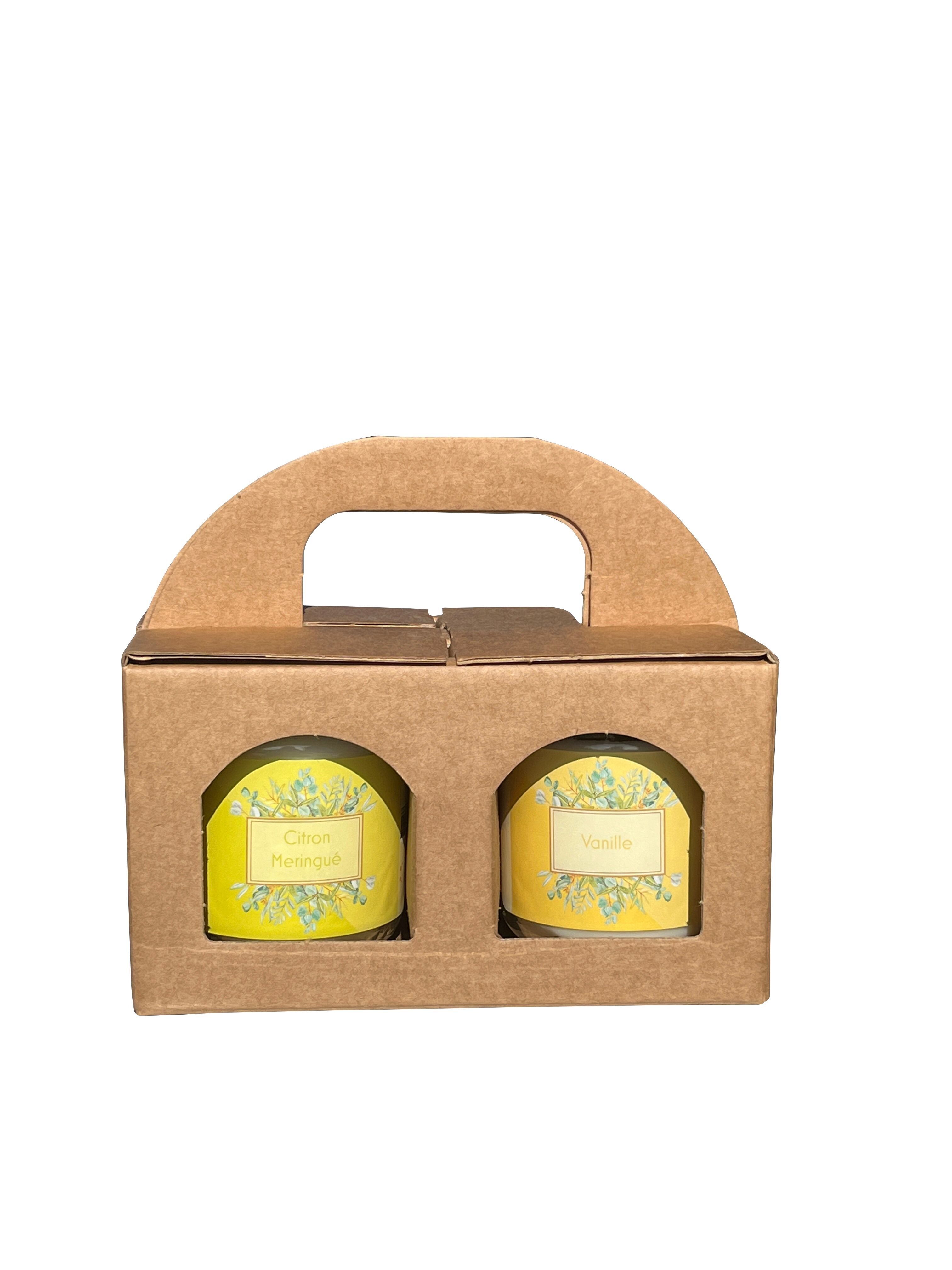 Set di 2 candele profumate 150g