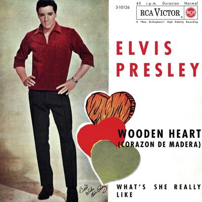 Elvis Presley LP - Ep Etranger No. 10 - Wooden Heart (Spain) (Burgundy Vinyl)