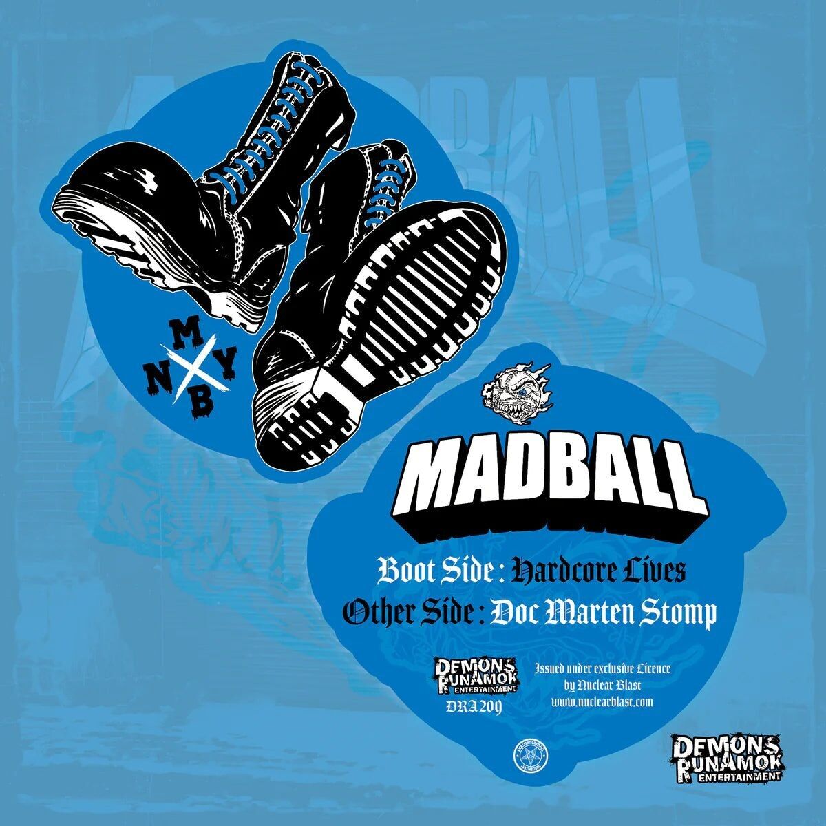 Madball LP - Hardcore Lives / Doc Marten Stomp (Edizione limitata) (Disco illustrato sagomato)