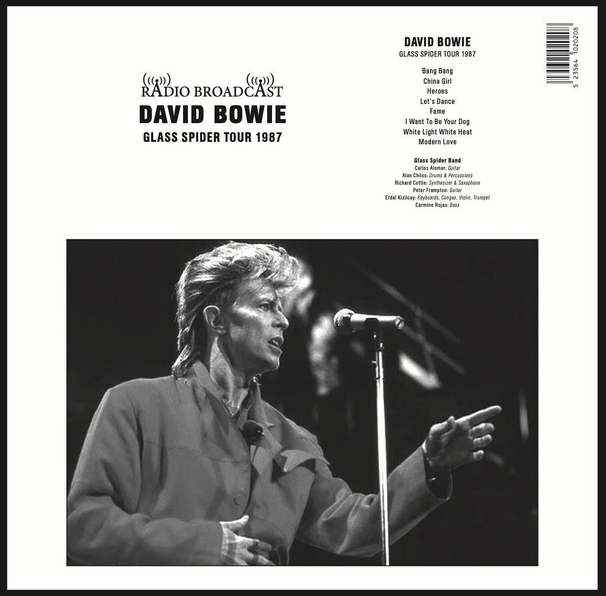 David Bowie LP - Tour del ragno di vetro 1987