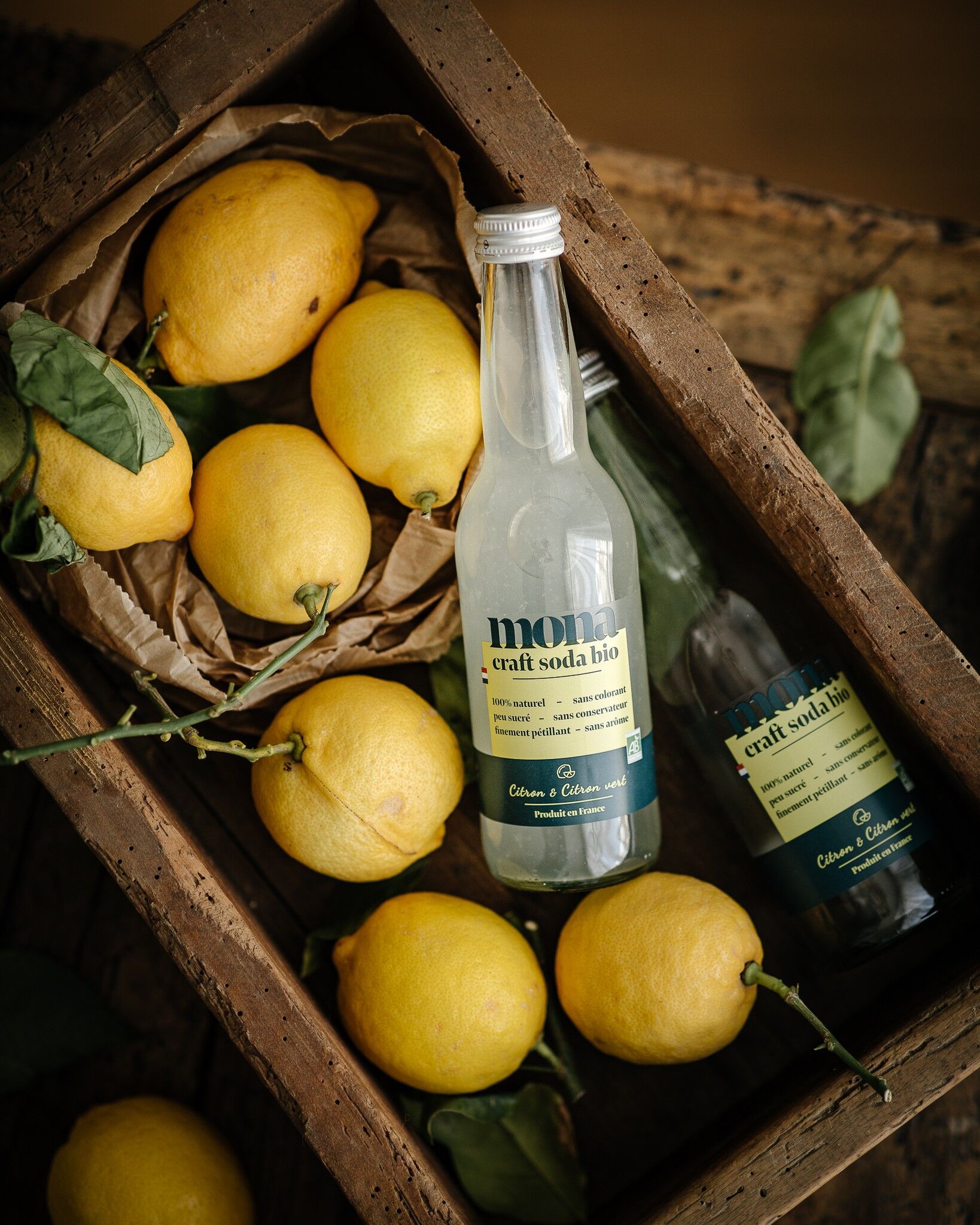 MONA CRAFT SODA BIO - LIMONADE CITRON & CITRON VERT SANS ALCOOL 33cl