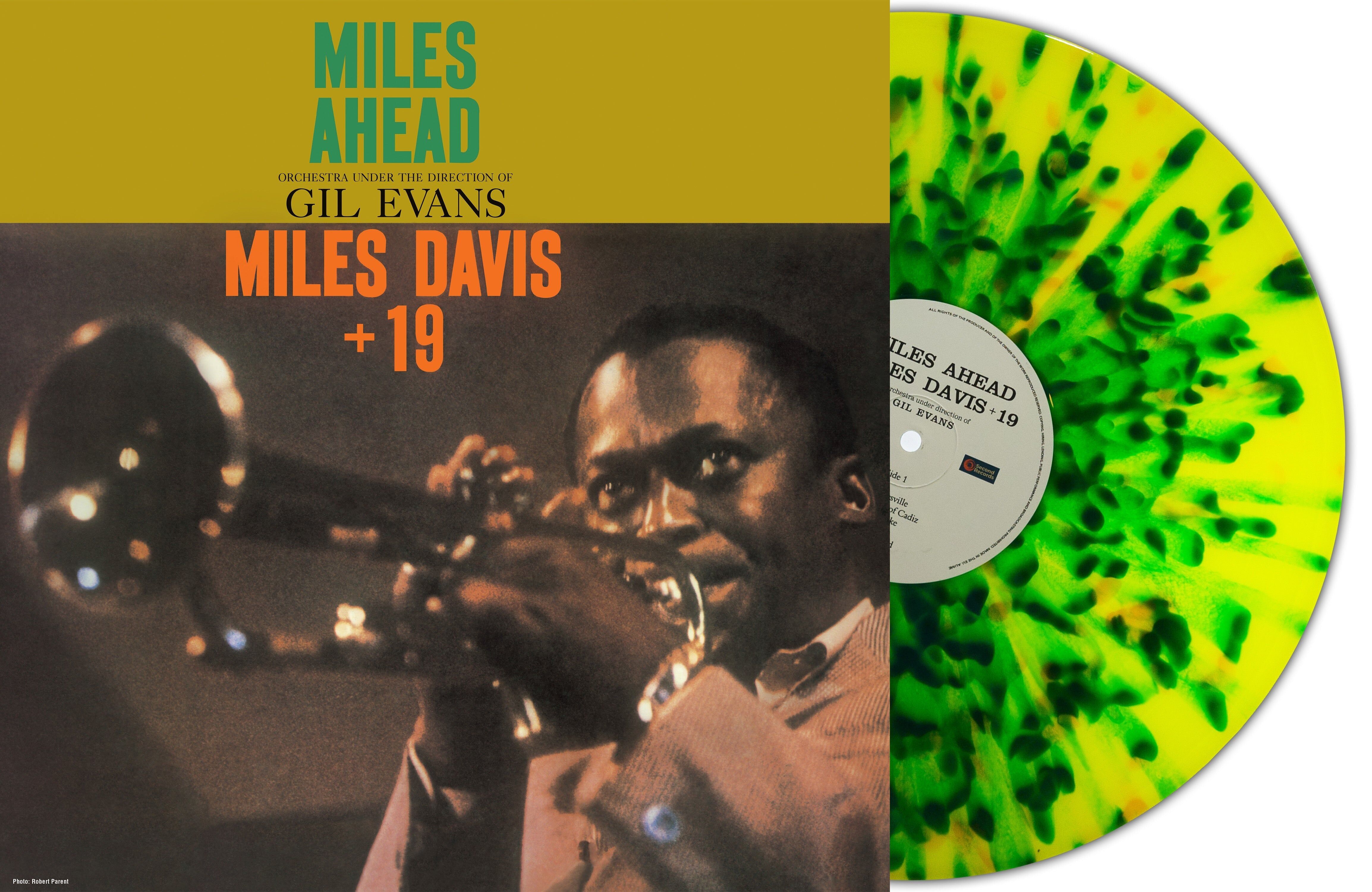 Miles Davis LP – Miles Ahead (gelbes/grünes Splatter-Vinyl)