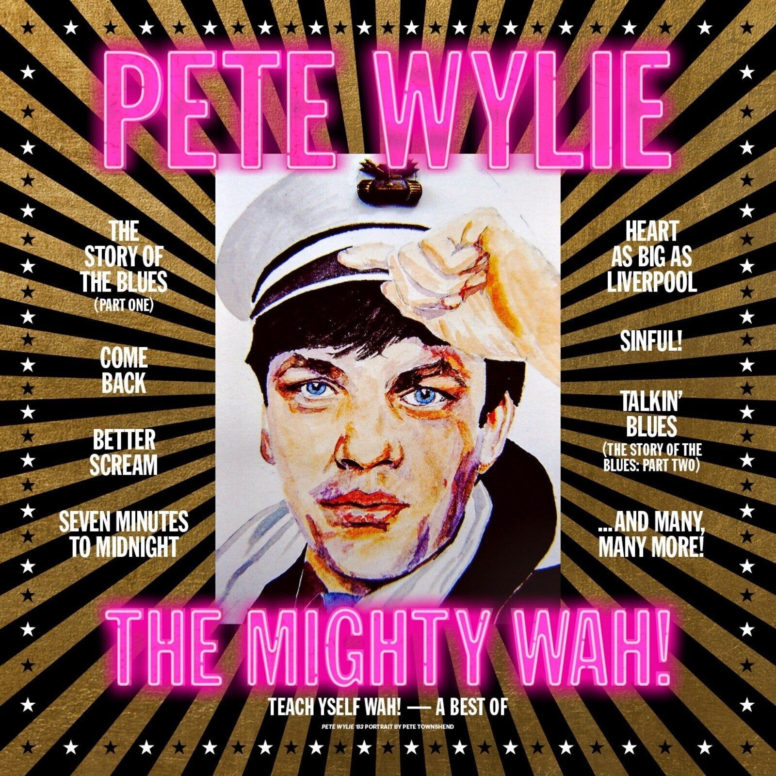 Pete Wylie & The Mighty Wah! LP - Teach Yself Wah! - A Best Of Pete Wylie & The Mighty Wah!