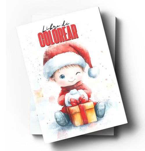 Libro colorear -Navidad Niños