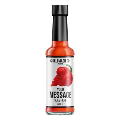 Salsa piccante Carolina Reaper personalizzata | 150 ml | Chilli Mash Company