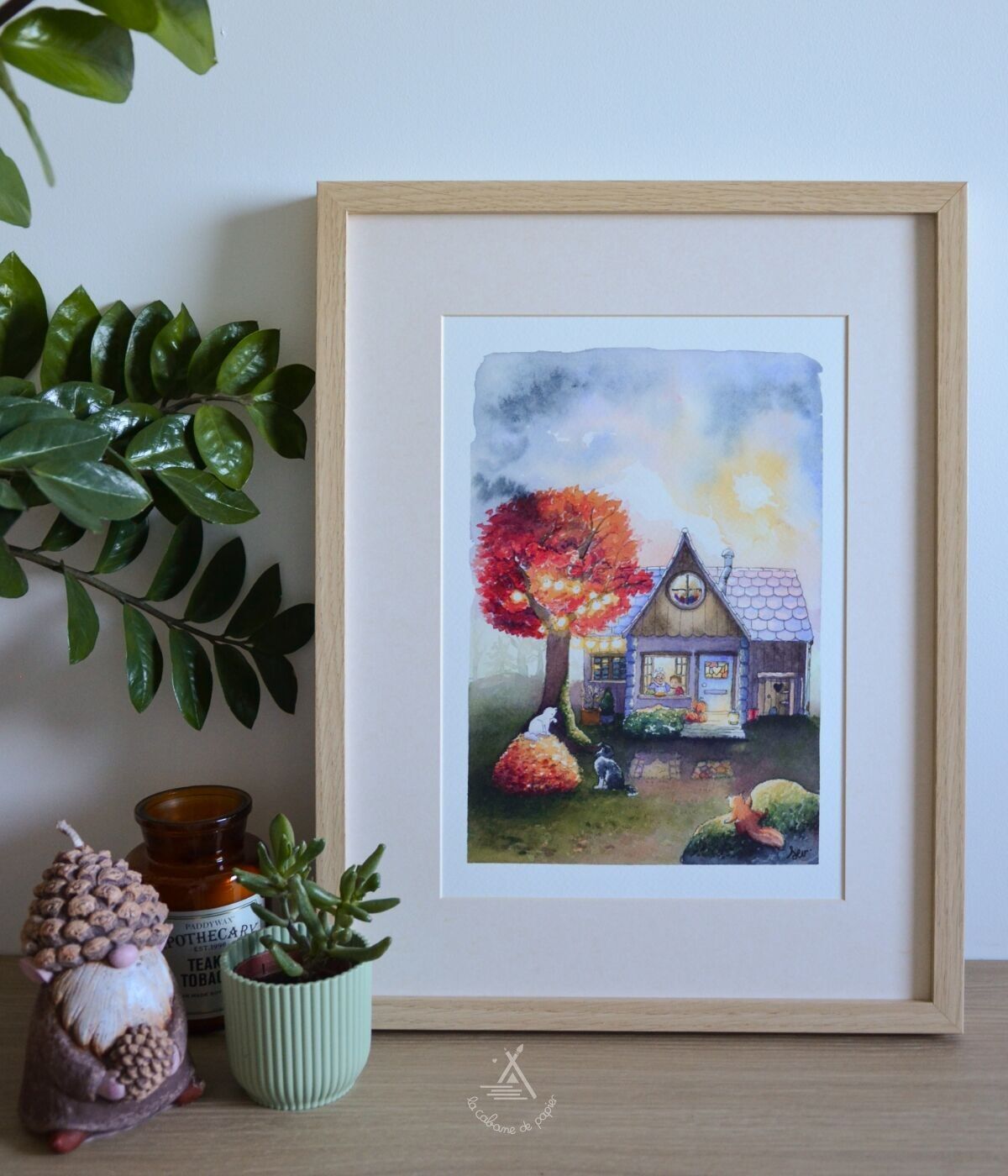 Affiche A4 "Maison d'automne"