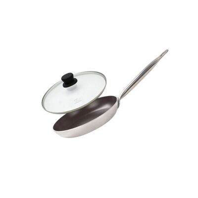 Poêle de cuisson avec revêtement céramique sans PFAS et son couvercle 24 cm Elo