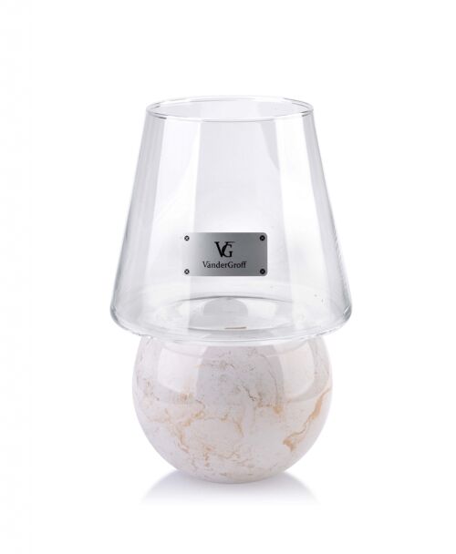 CRISTIE MINI Candle with a white marble shade-OX3068