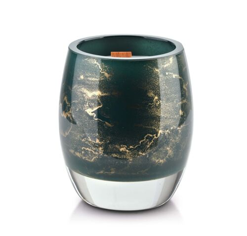 CRISTIE Candle (lantern insert) 10x8cm bottle green-marble-OX5071