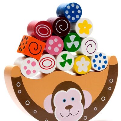 Fair-Trade-Balance-Spielzeug für Affen aus Holz