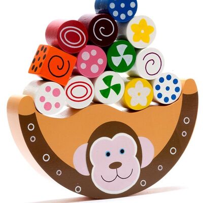 Fair-Trade-Balance-Spielzeug für Affen aus Holz