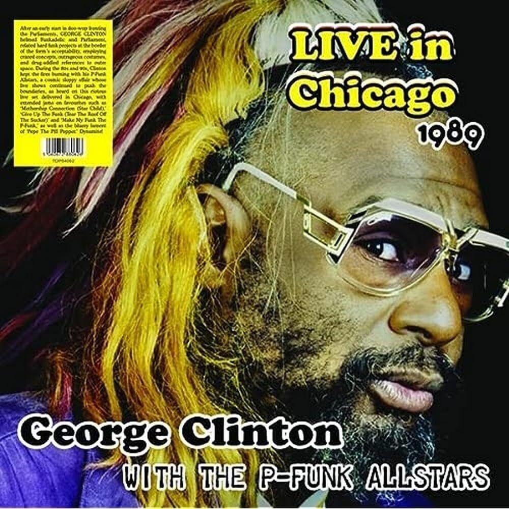 George Clinton LP - Live In Chicago 1989 con i P-Funk Allstars (vinile splatter)