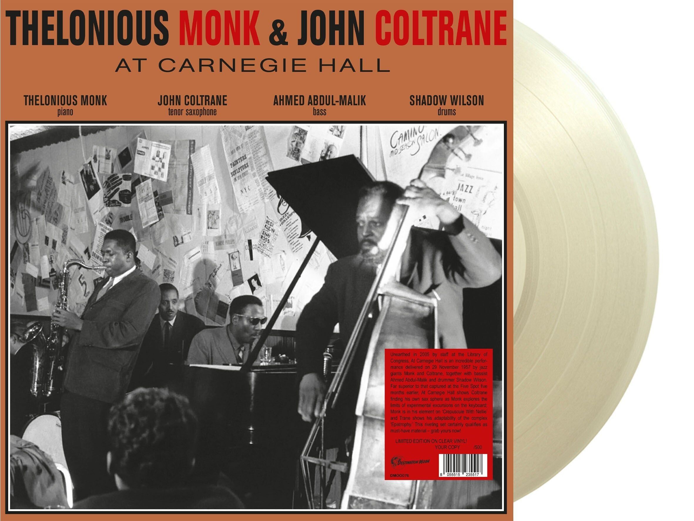 Thelonious Monk & John Coltrane LP - At Carnegie Hall (Numbered Edition) (Clear Vinyl)