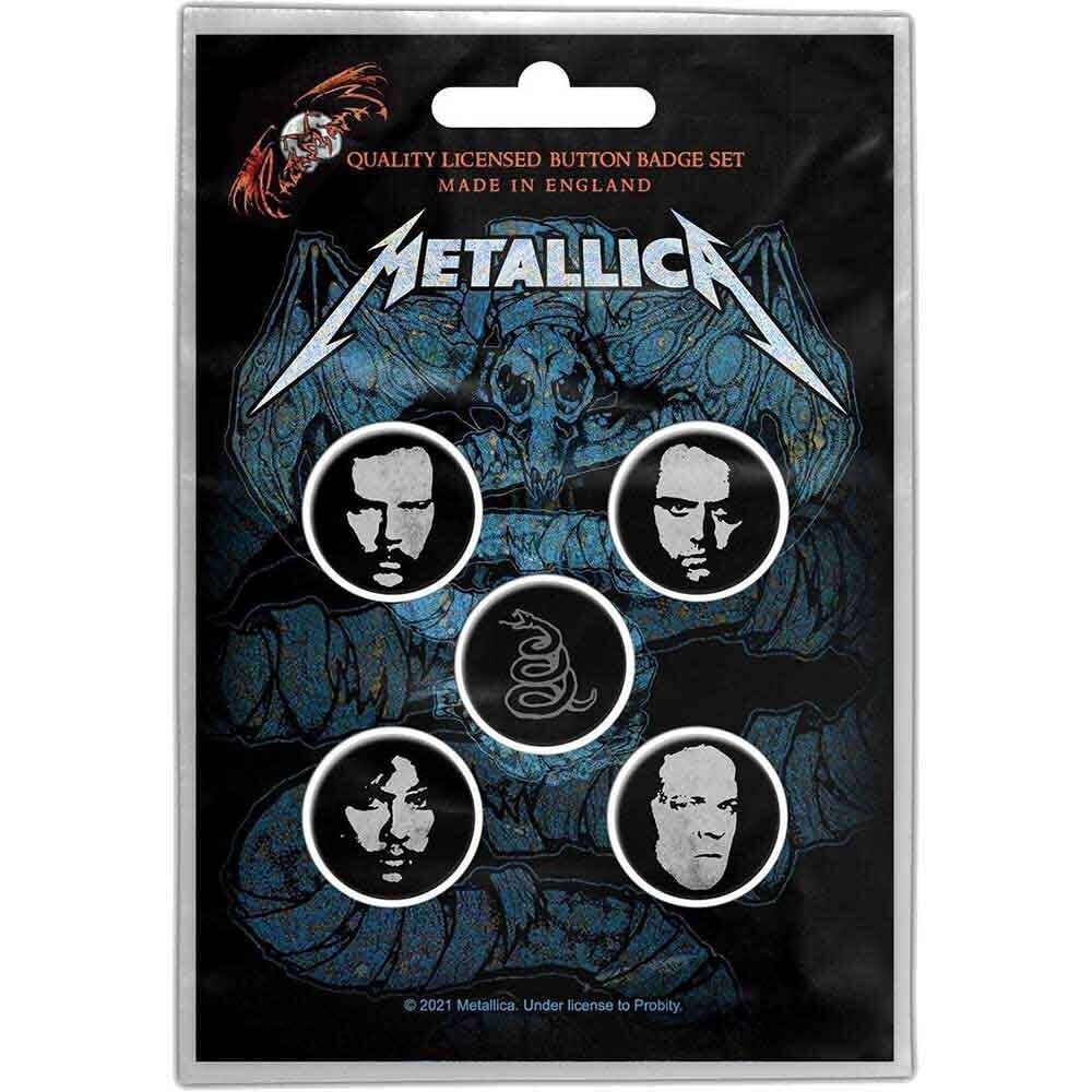 Metallica Plastic Pin Badge - Wherever I May Roam