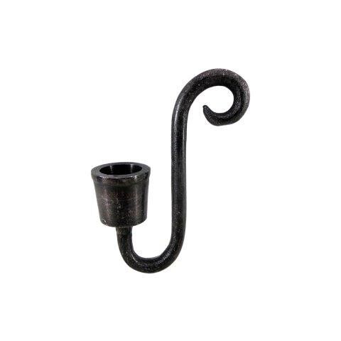 Glashaken Tafelkerze - Grauer Filz - Größe S - Sofie