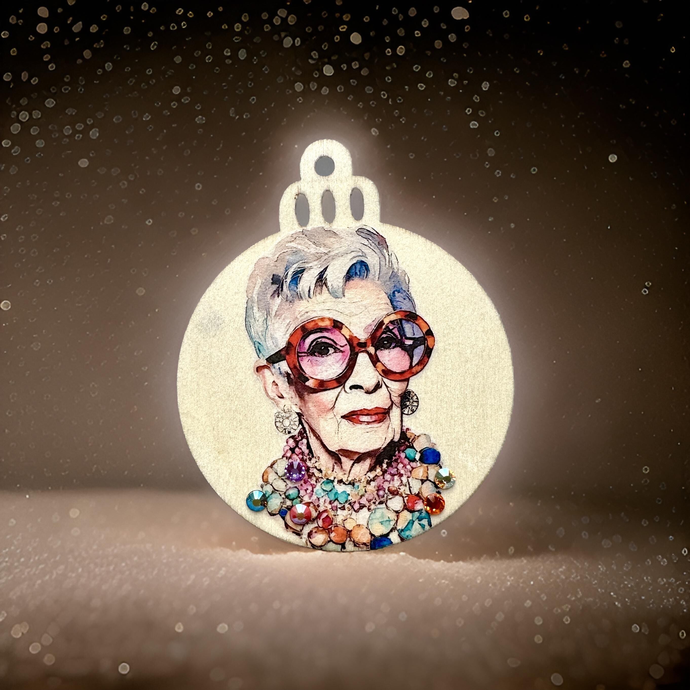 Geschenk-Anhänger „Iris Aquarell“