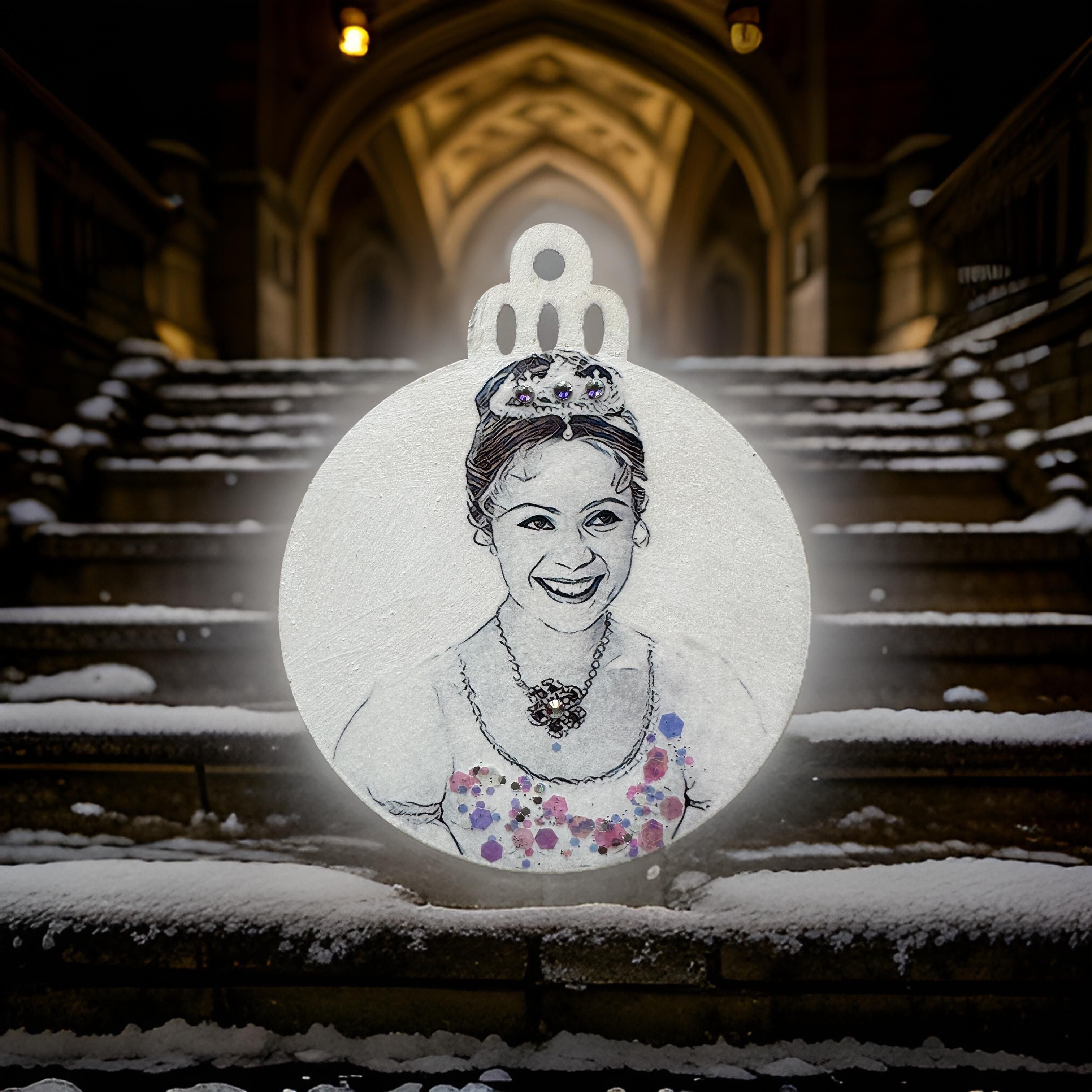 Geschenk-Anhänger, Black & White Edition "3 Nüsse"