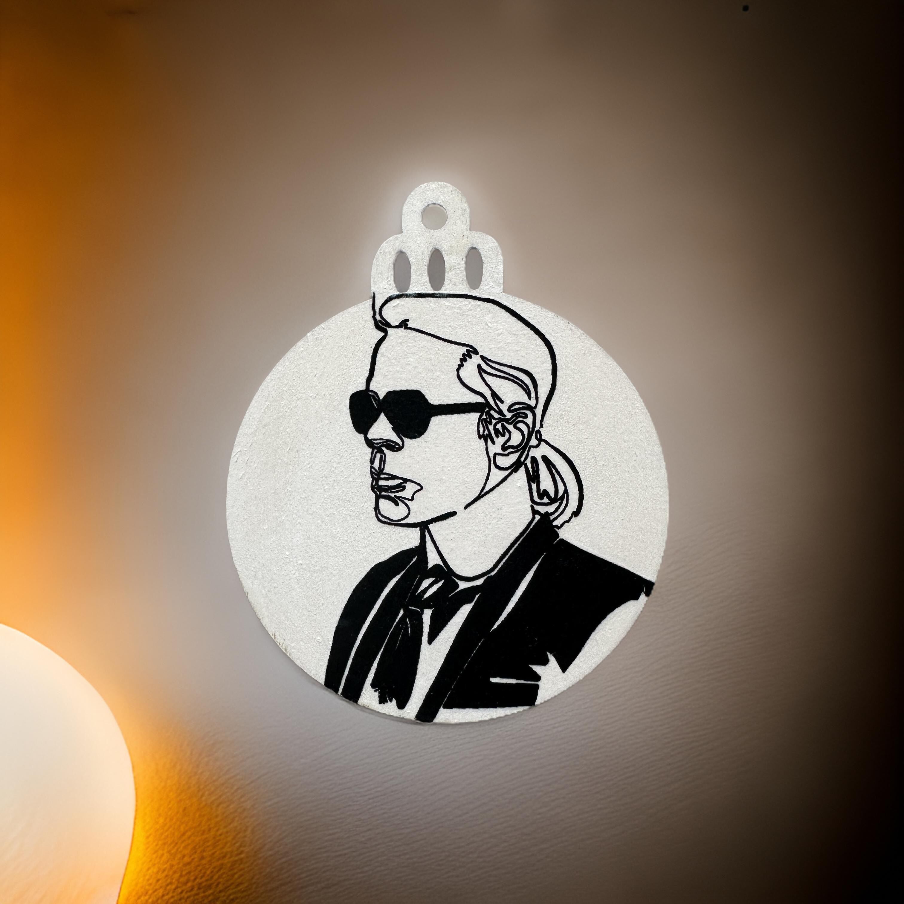 Geschenk-Anhänger, Black & White Edition „Karl Black“