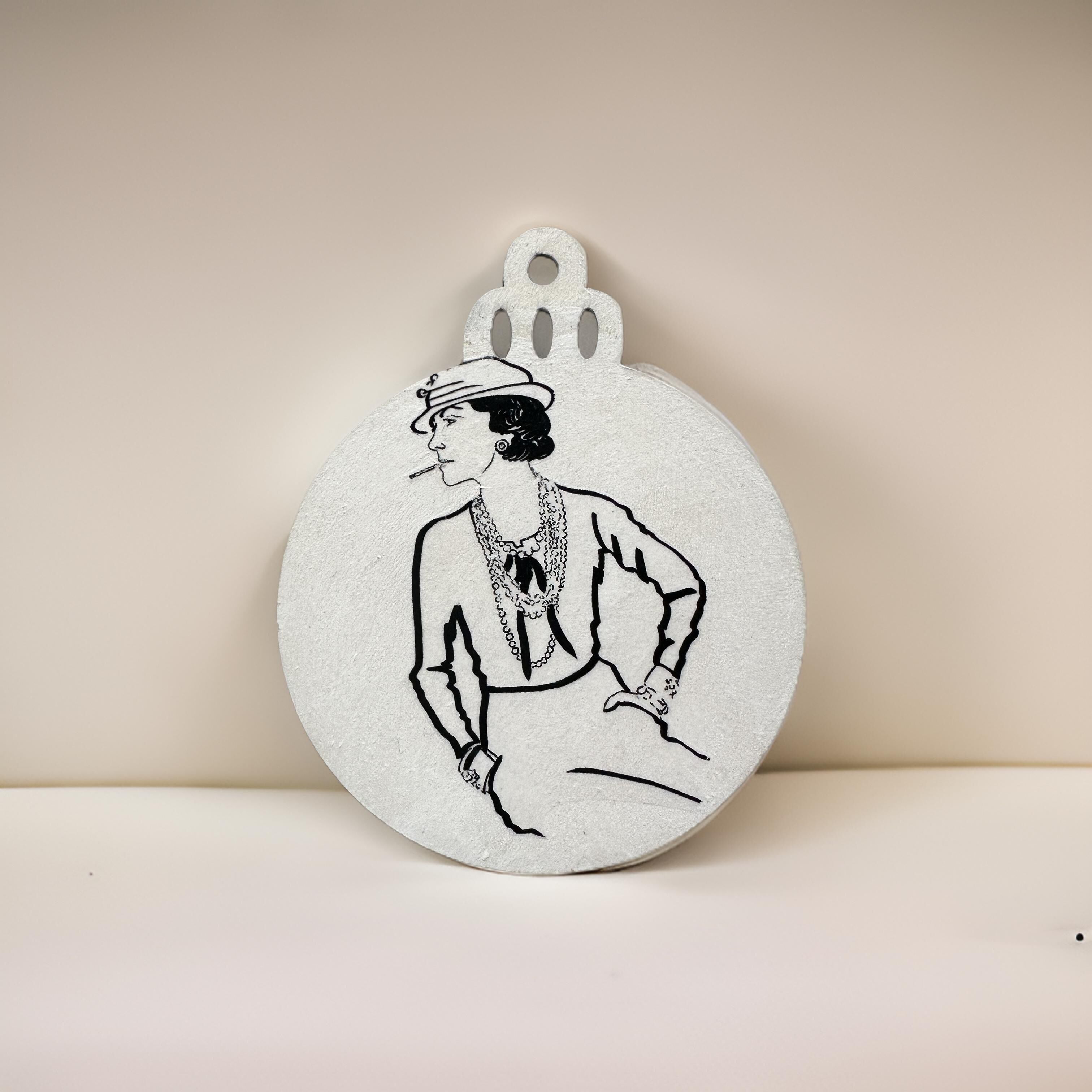 Geschenk-Anhänger: Black and White Edition „Coco White“