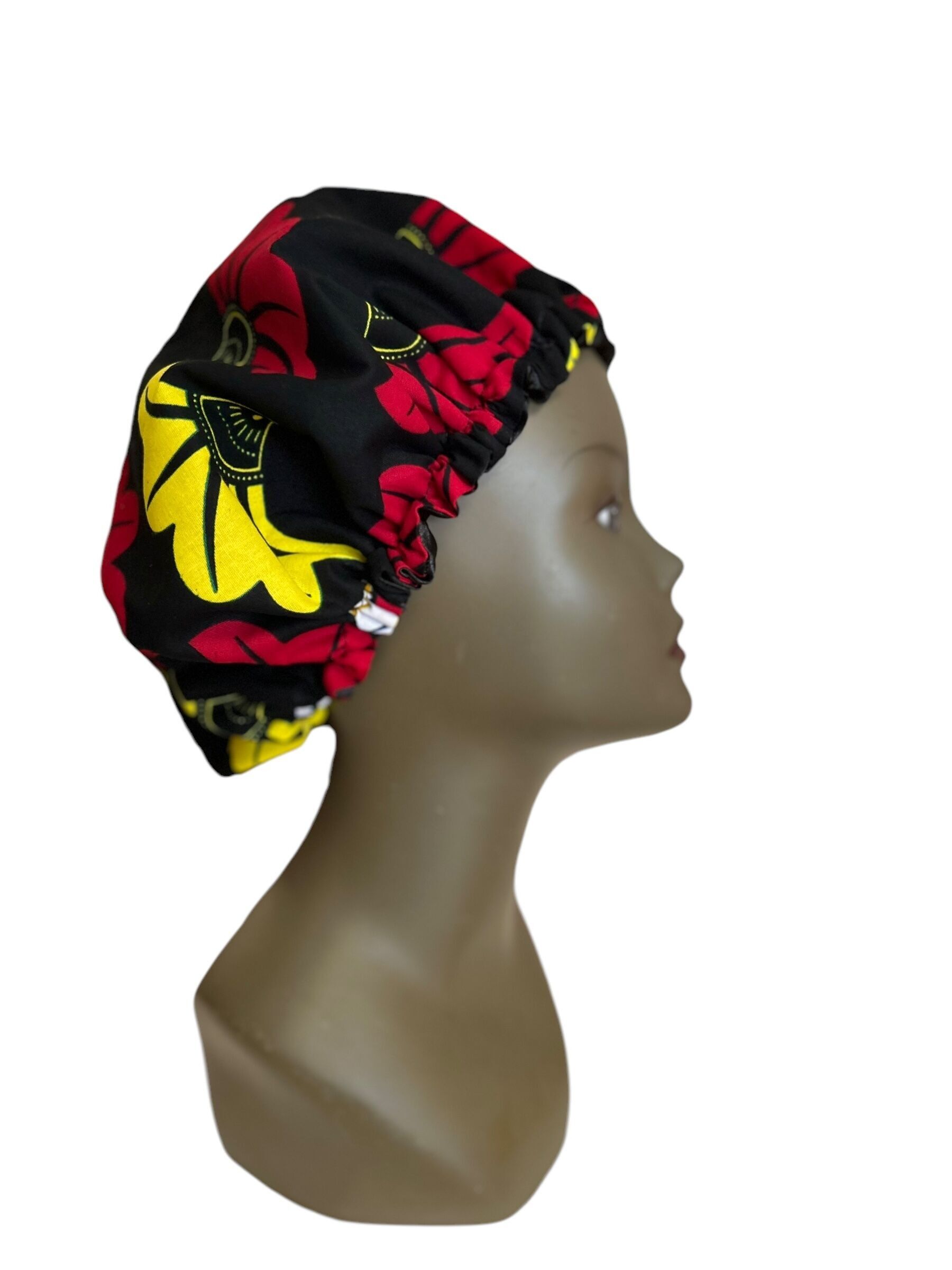 Berretto da notte/cura regolabile, foderato in raso