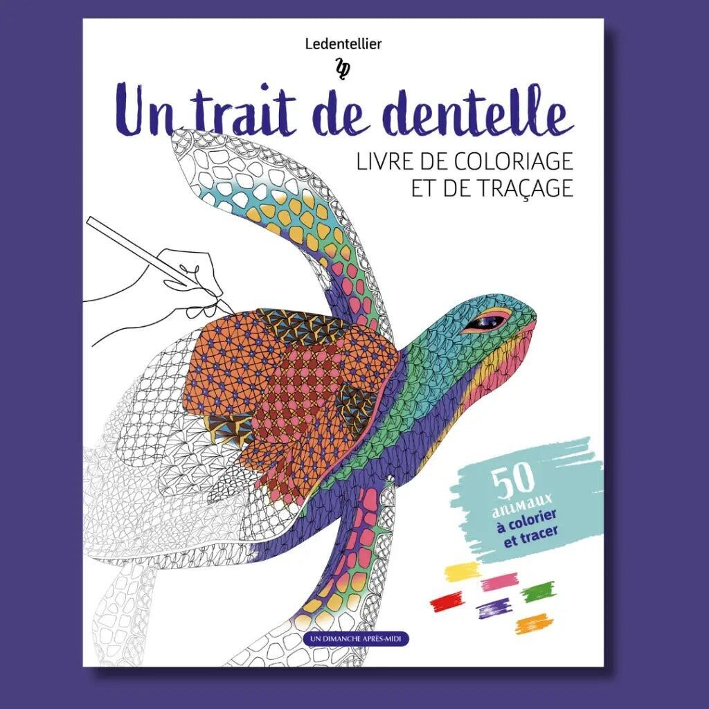 Coloriage et traçage, un trait de dentelle
