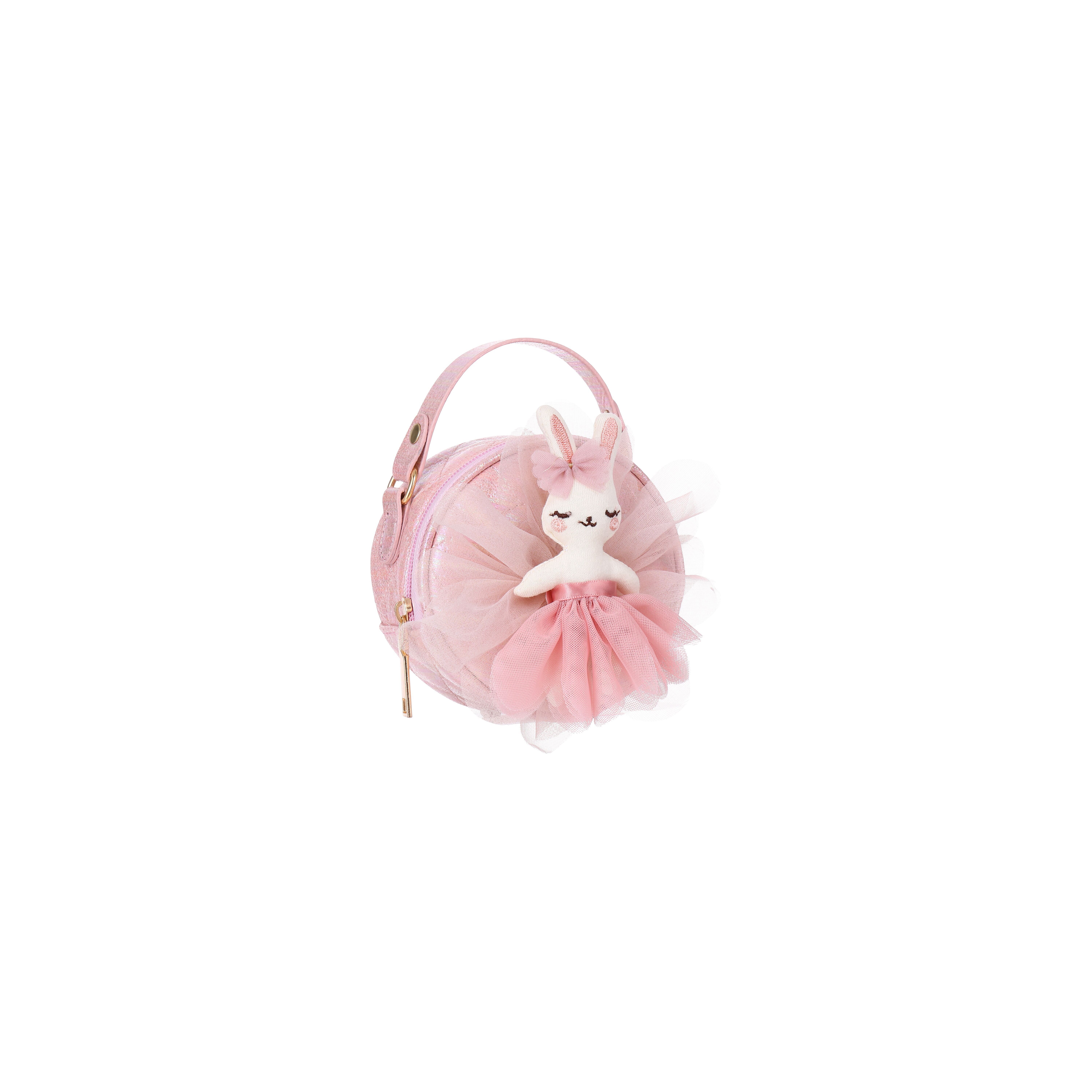 Kinderhandtaschen mit goldener Ballerina-Schulterkette