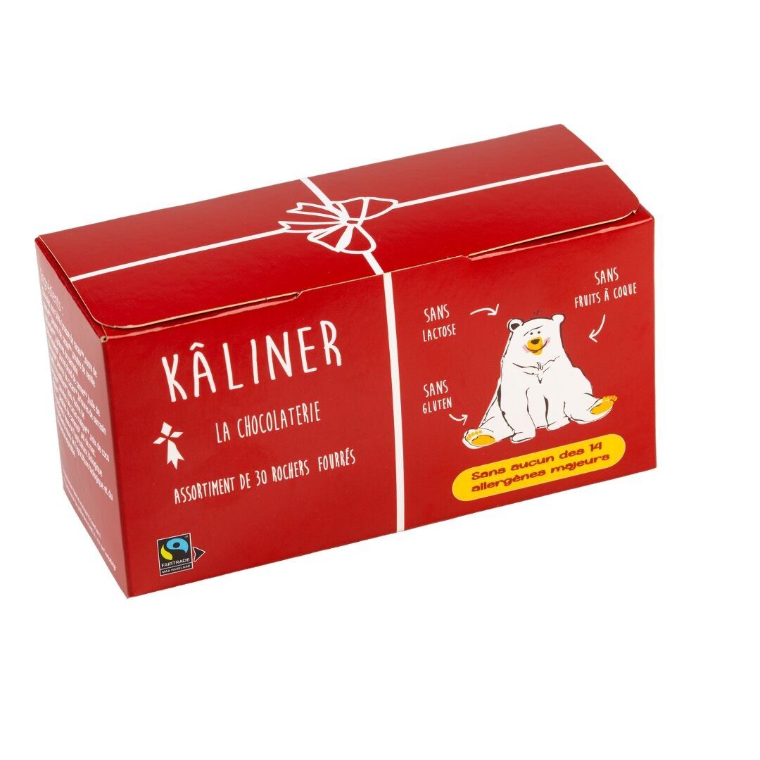 Assortment of 30 Chocolate Rocks - Organic, vegan, allergen-free - 325g | Kâliner