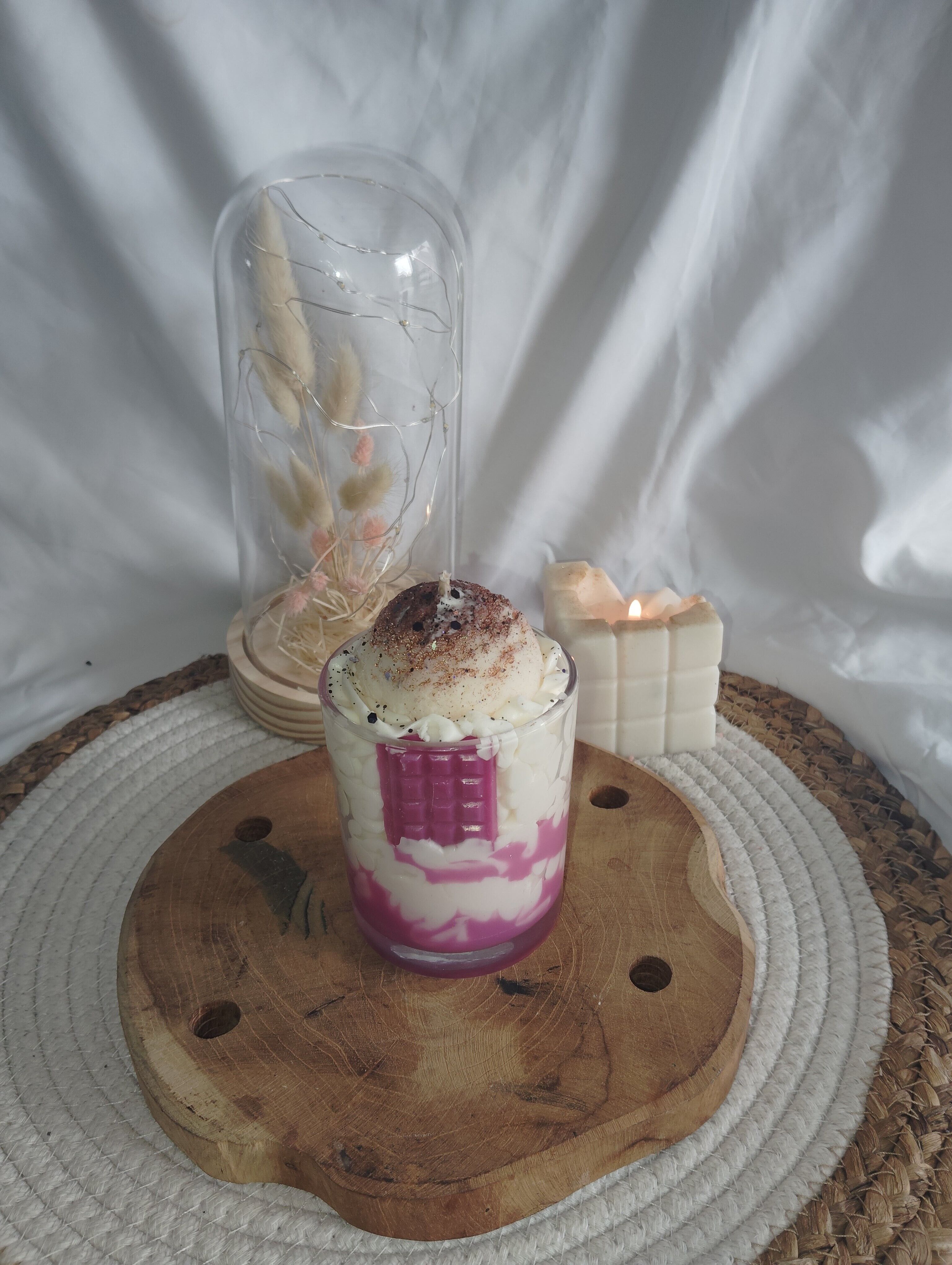 Candela gourmet gelato alla ciliegia