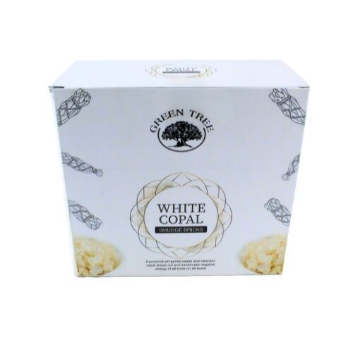 Ladrillos para difuminar copal blanco de Green Tree (15 ladrillos con quemador)