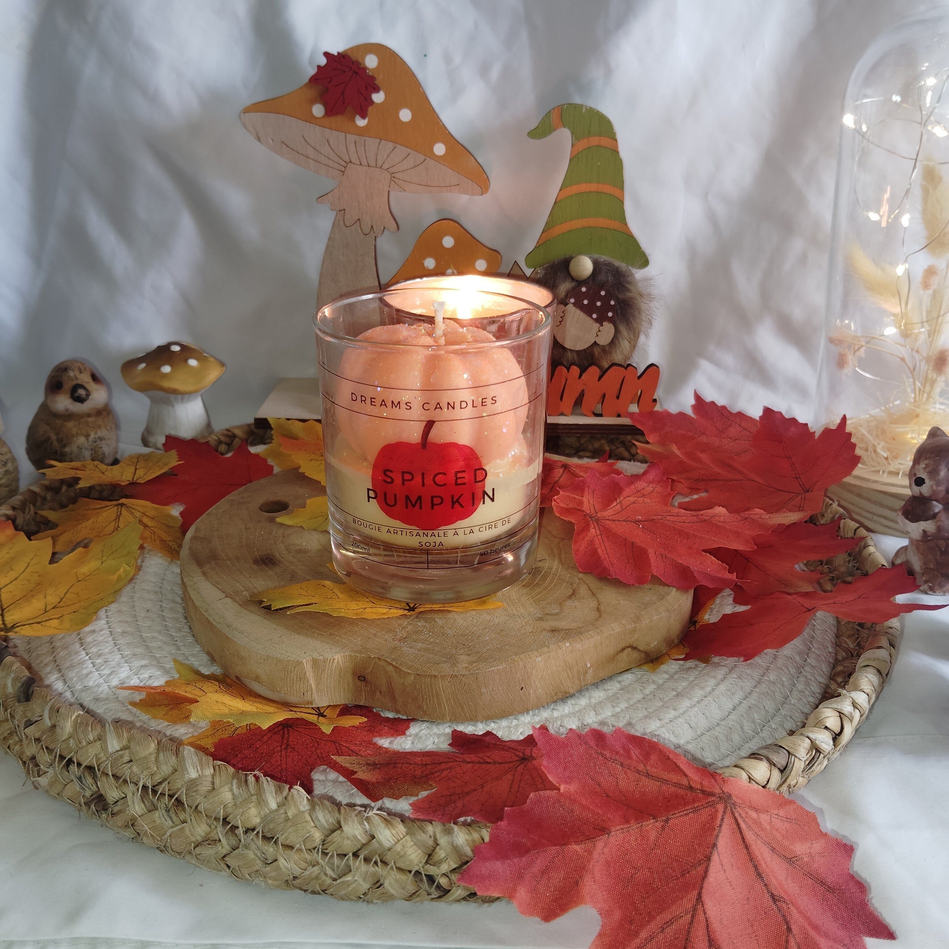 Candela profumata alla zucca speziata