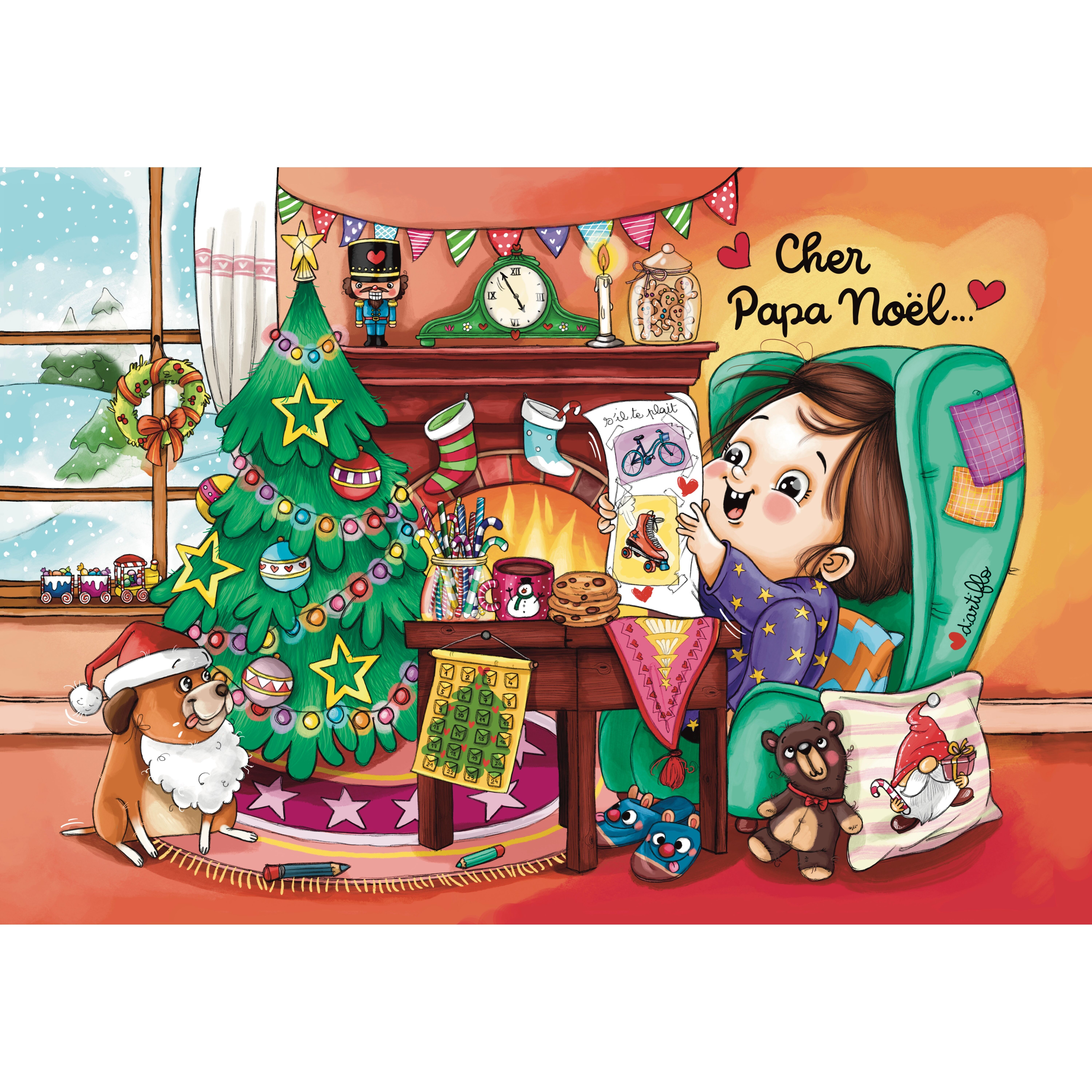 Puzzle 100 pièces La lettre de Noël