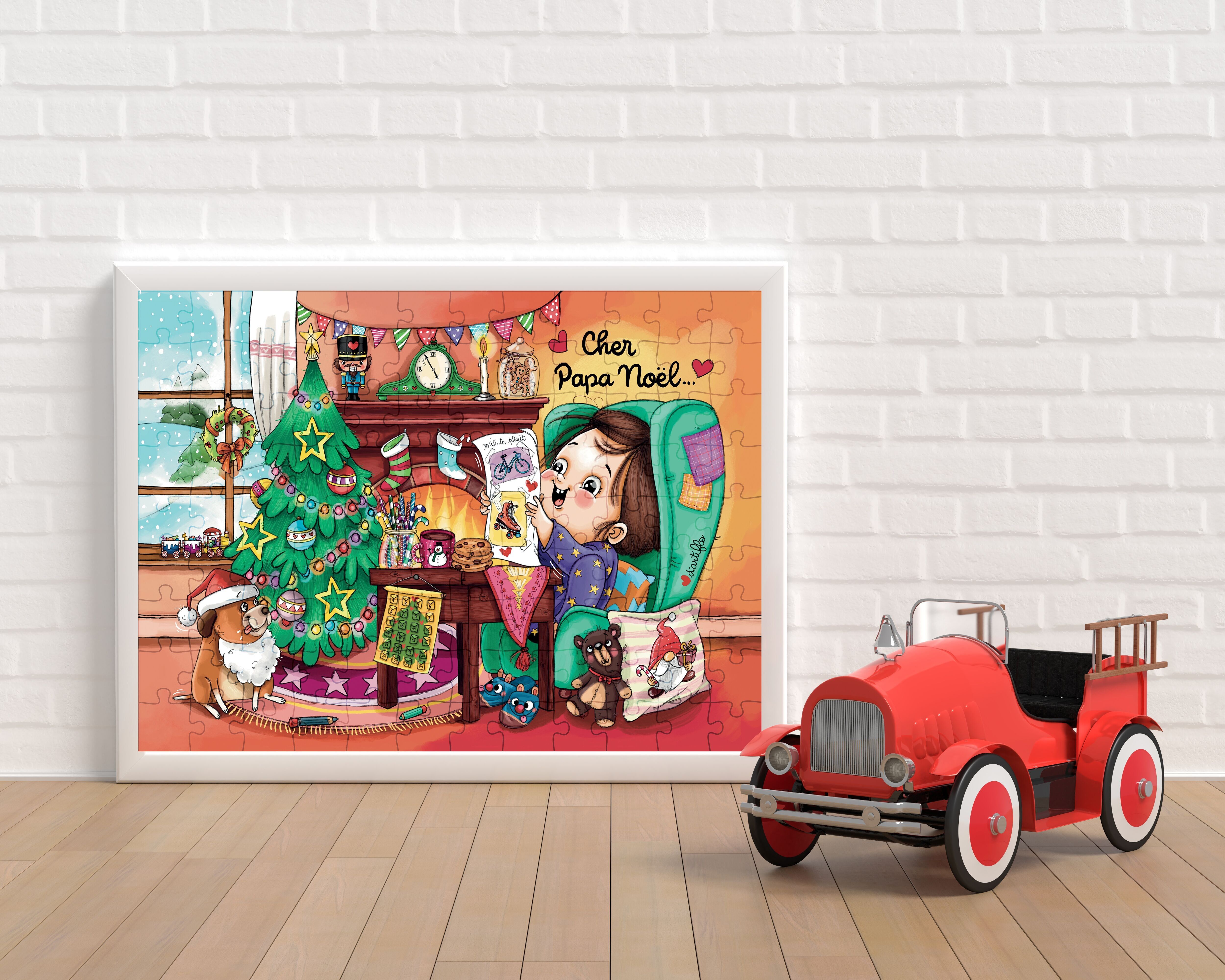 Puzzle 100 pièces La lettre de Noël
