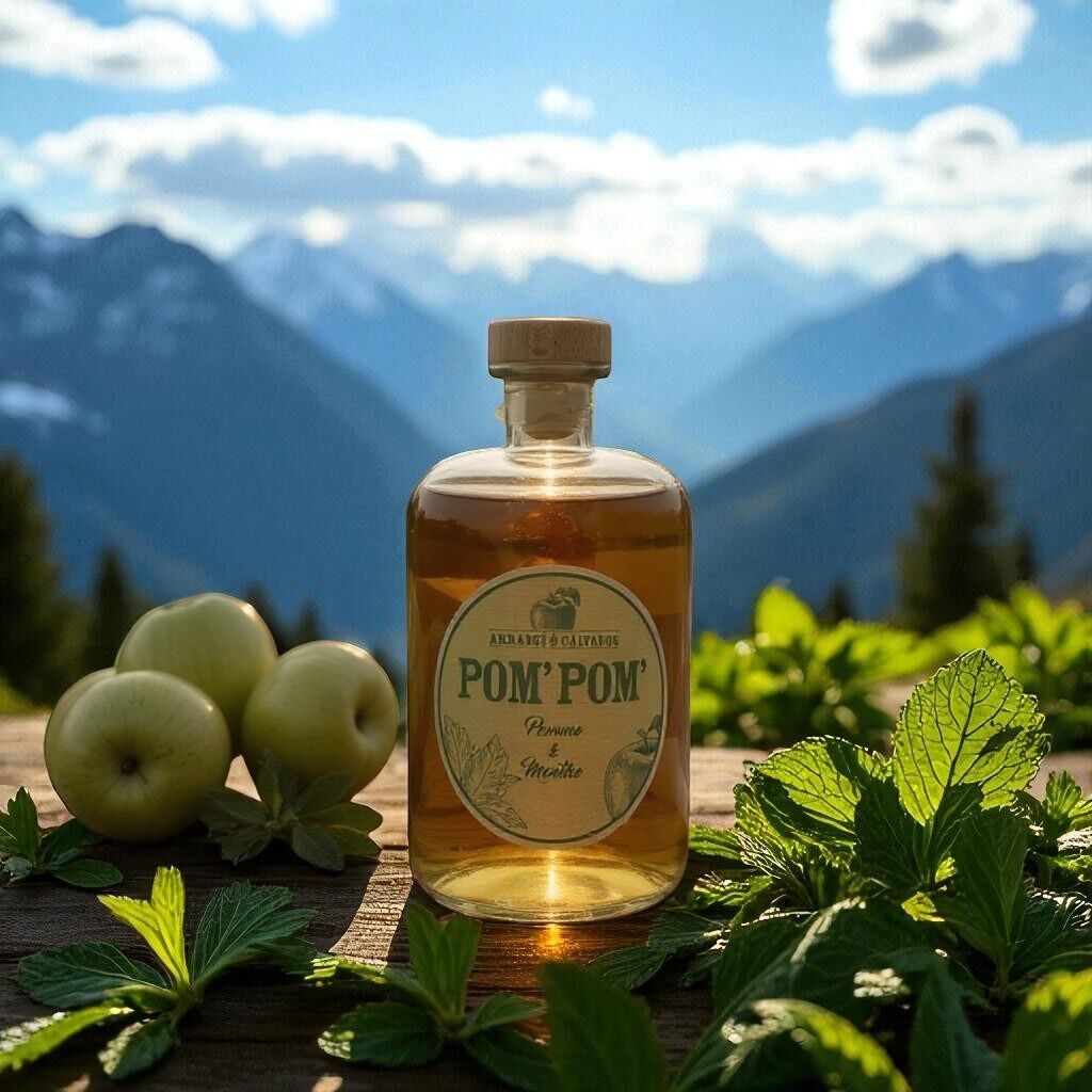 Pom' Pom' Calvados Combinato: Mela & Menta 70 cl