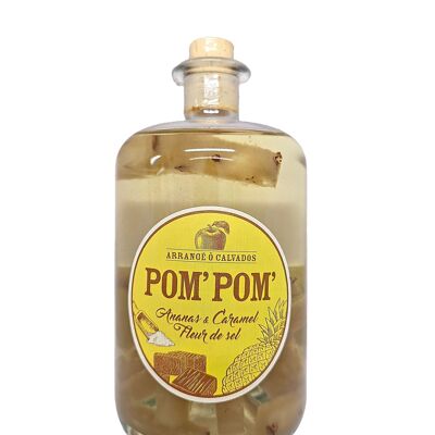 Pom' Pom' Arranged Calvados: Pineapple & Caramel & Fleur de Sel 70 cl