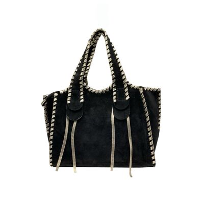 BORSA ELVIRA IN PELLE SCAMOSCIATA