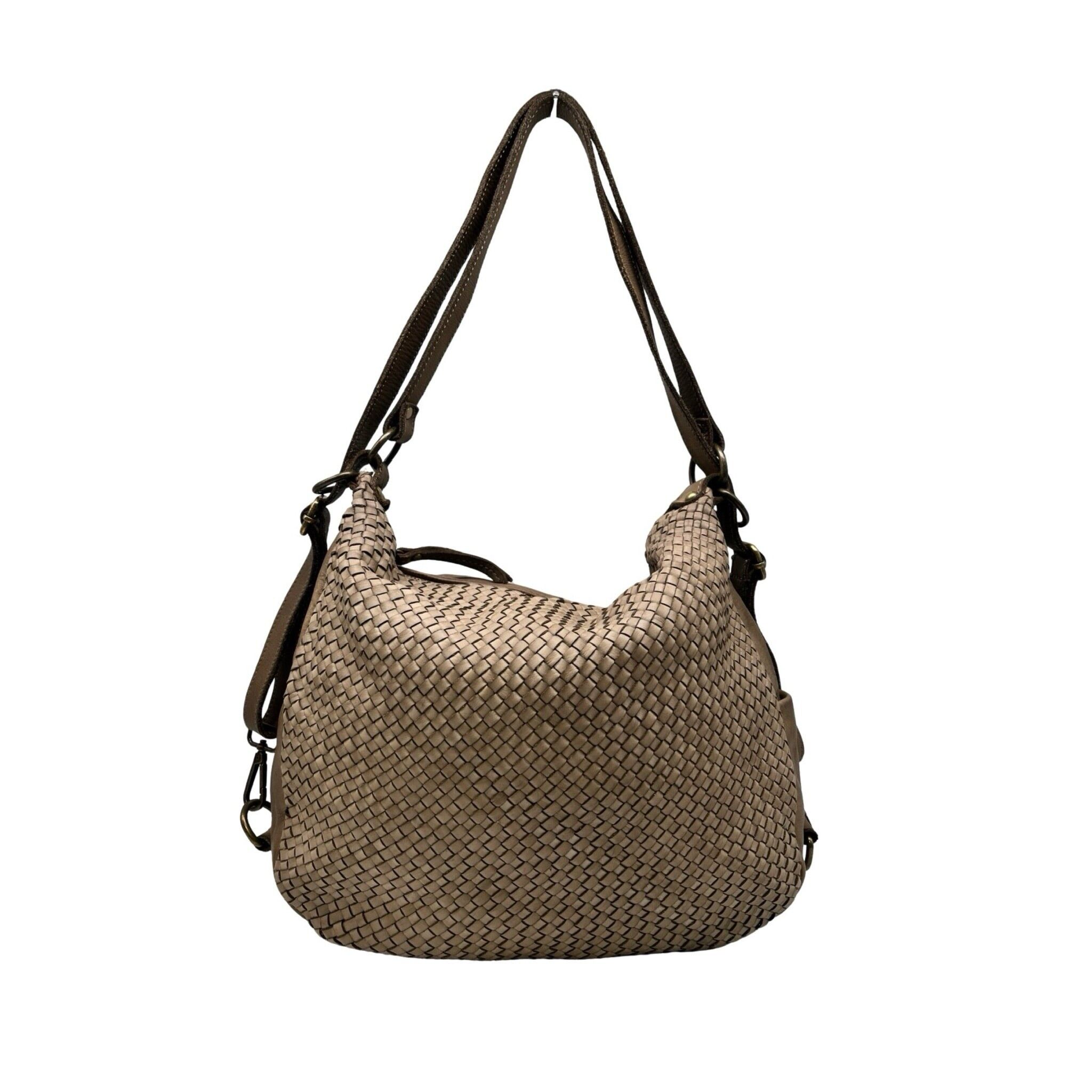 RUCKSACK AUS GEWASCHTEM REGINA-LEDER