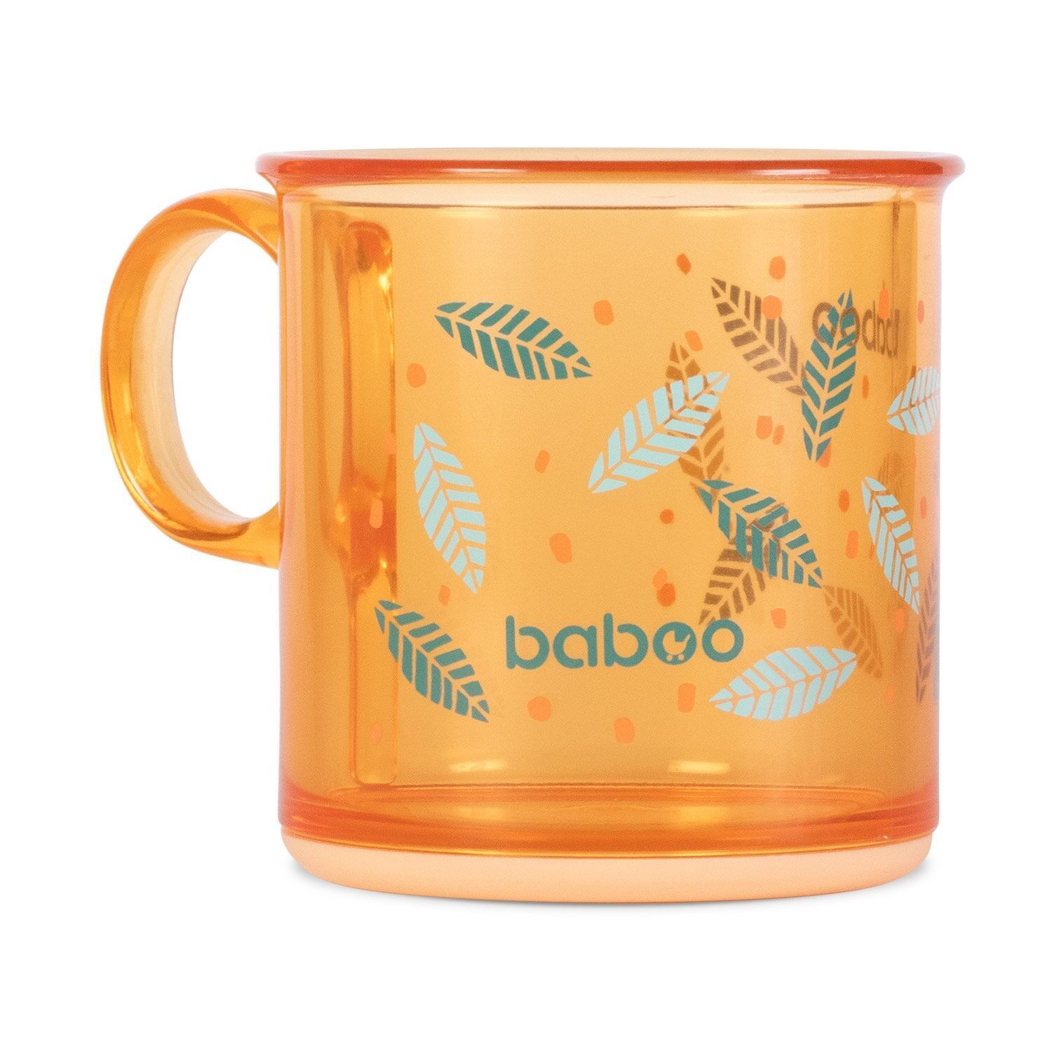 BABOO® non-slip bottom cup, 170 ml, Peachy Keen, orange, 12+ months