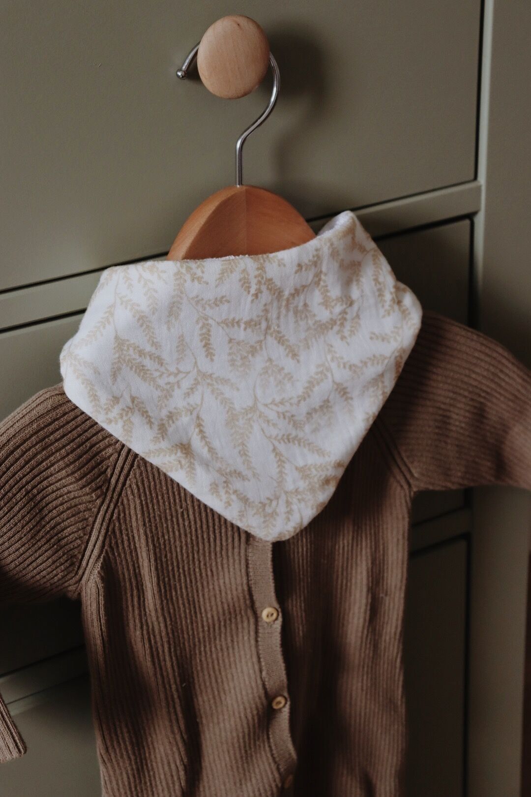 Bavaglino Bandana Felci Dorate