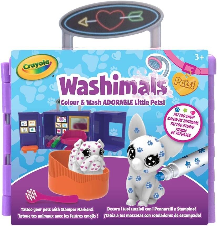 Crayola - Washimals Tatoo Shop - Creative leisure - washimals - Color N wash - from 3 years old - Coloring and drawing game
