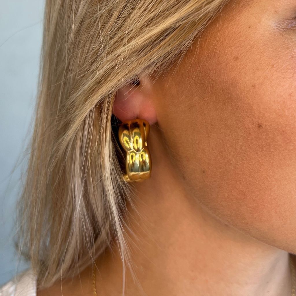 Boucles d'oreilles à grosses boucles