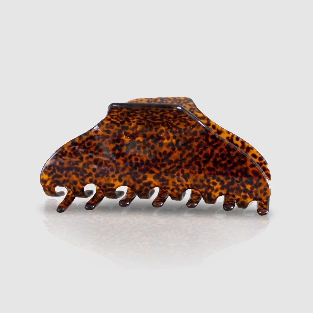 Haarklammer Groß - Große Haarspangen - Nachhaltige Haarkammer - 10,5 cm - Haarspangen für dickes Haar - Haarspange Braun - Haarspange Beige