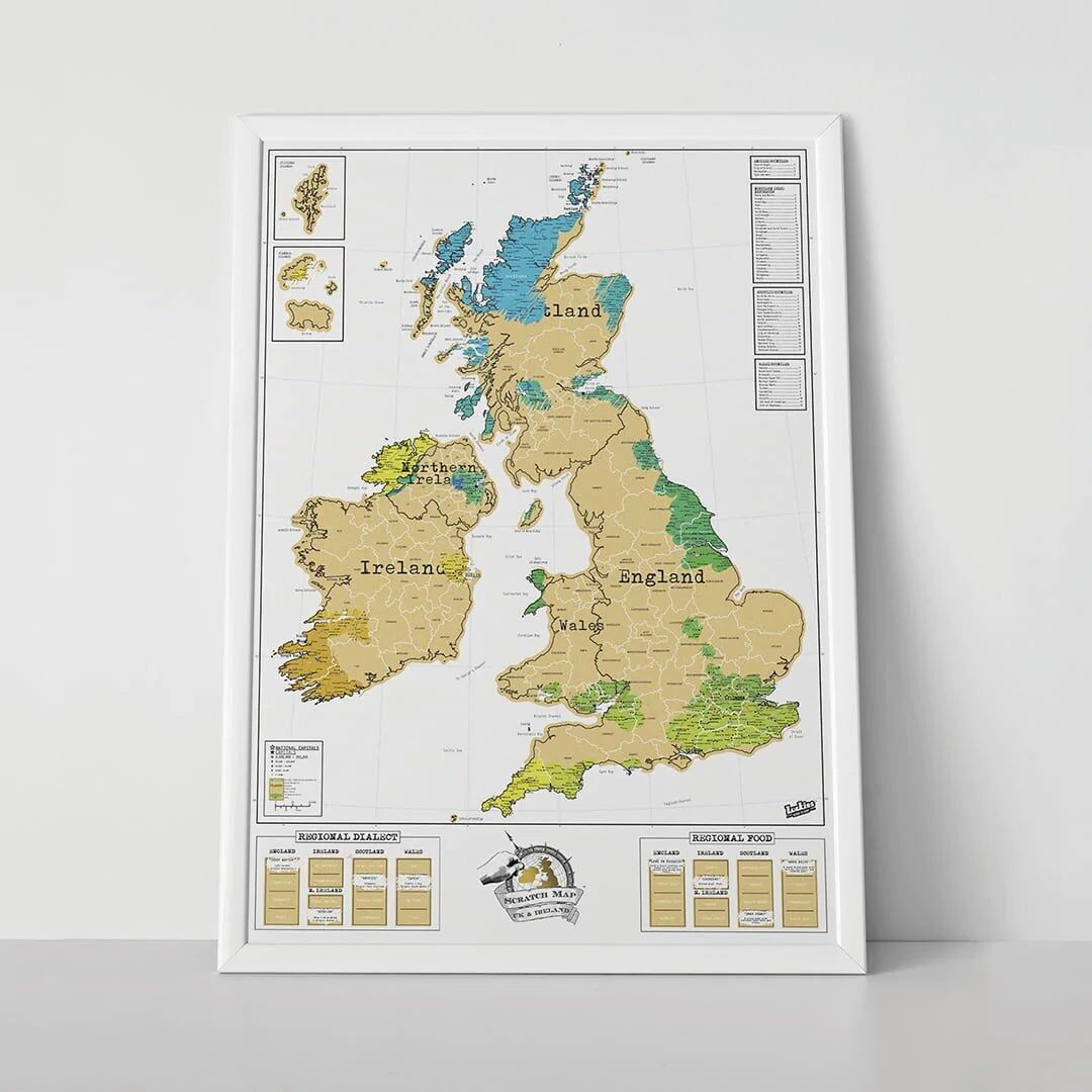 Scratch Map® Regno Unito e Irlanda